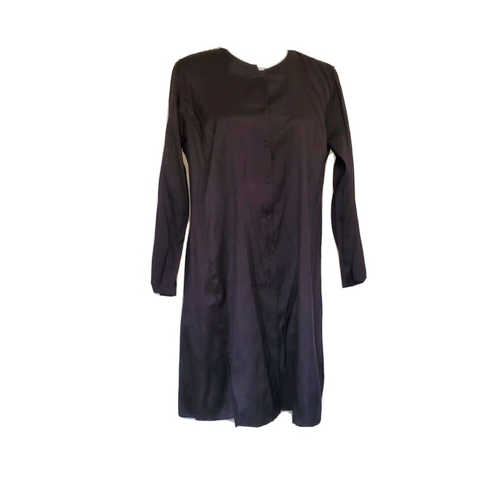Eileen Fisher Womens Tunic Top Black NWT 100% Silk M